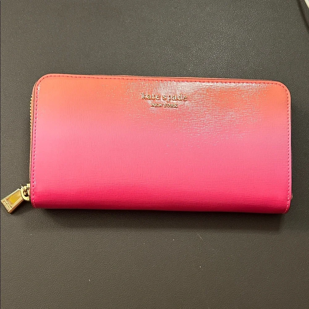 SOLD!! Kate Spade Sunset Pink Continental Wallet — NWT - Picture 1 of 5